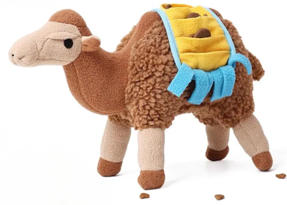 Camel CuddleSnuffle Plush Toy | Interactive Treat Hider for Dogs