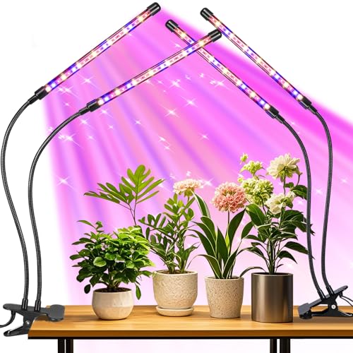 2 Head 2 Pack LED Plant Grow Light with Flexible