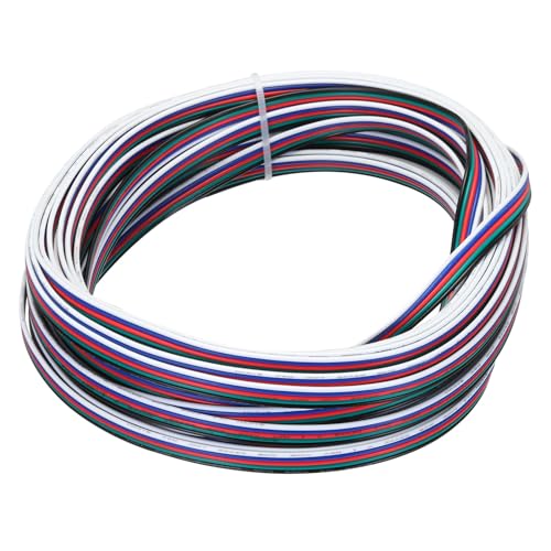 Câble en cuivre étamé pour circuit de voiture et ruban LED multicolore 15,7 m