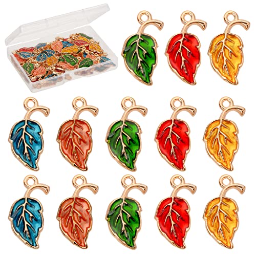 Breloques feuille d'érable pour fabrication de bijoux et bracelets DIY - 2