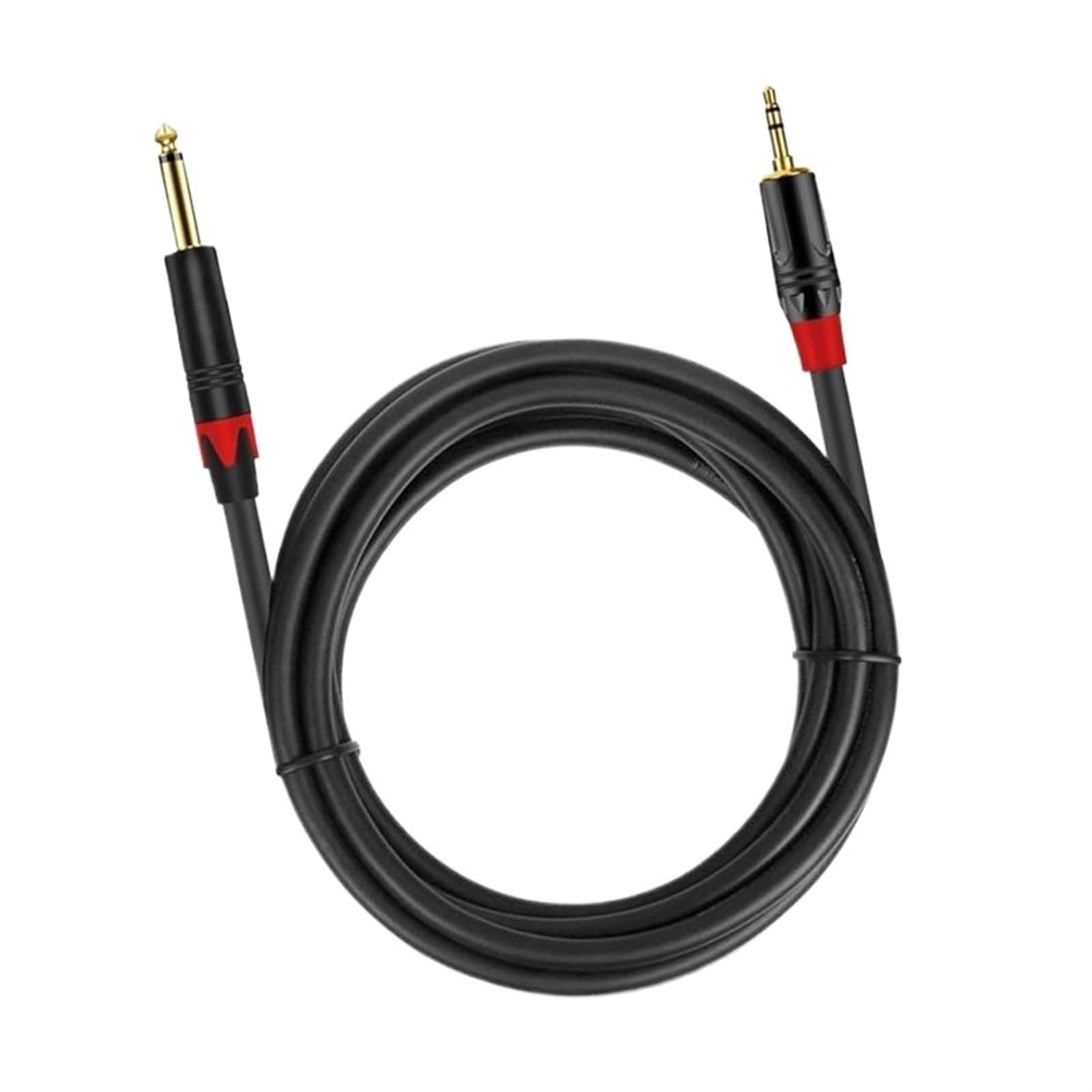Cables para instrumentos Cable Más Largo De 6,5 Mm A 3,5 Mm Cable De De Una Sola Pista Para Altavoz De PC Guitarra DVD Mezclador Teléfono Cable Amplificador De Computadora(Black,20m)