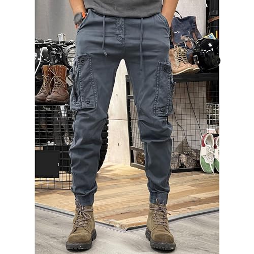 Casual Straight Fit Sweatpants for Men Outdoor Workout Running with Pockets Work Classic Fashion Jogger Trousers2