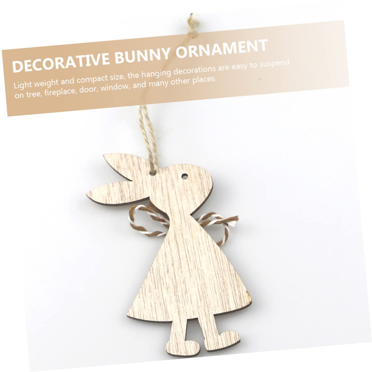 Cabilock 4 Set Coniglio Decorazioni Del Pendente Bunny Ornamenti Per Pasqua Festival Ornament Easter Bunny Decor Appeso Ornamento Albero Di Pasqua Ornamenti 12 pezzi * 4
