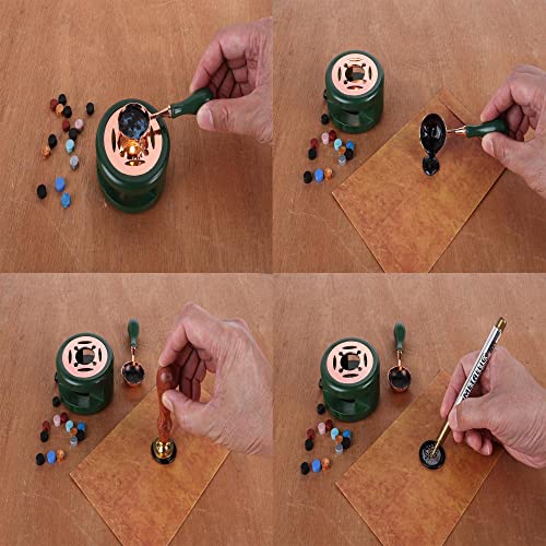 Mogokoyo Kit scalda sigilli di cera, forno fusore