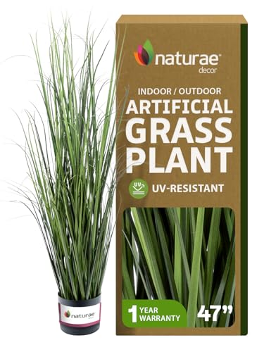Naturae Decor 47” Tall Realistic Artificial Grass, Outdoor & Indoor