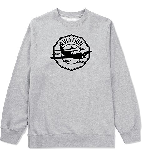 Kings Of NY Aviation Airplane Aviator Crewneck Sweatshirt