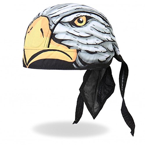 Officially Licensed Originals Authentic Bikers Premium Headwraps, Eagle Head Micro-Fiber & Mesh Lining Headwrap