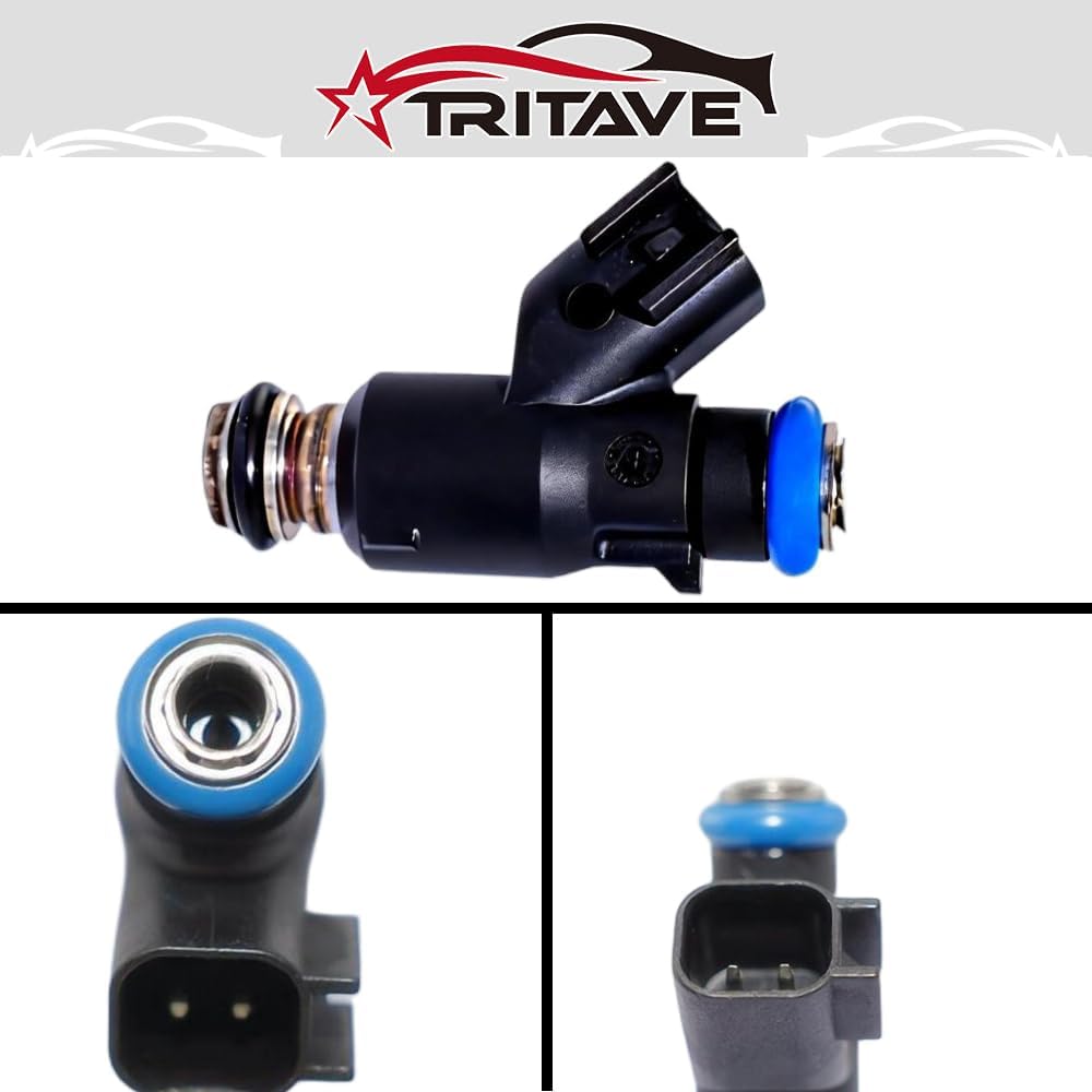 Upgraded Fuel Injectors 8Pcs Compatible with Chevy 5.3L Tahoe Silverado Avalanche 2010 2011 2012 2013 2014 & GMC Yukon Sierra 1500 Flex Engine Oe#12613411