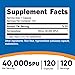 Nutricost Serrapeptase 40,000 SPU, 120 Capsules - Gluten Free, Non-GMO, and Vegetarian Friendly