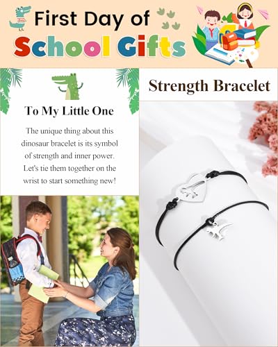Back to School Gifts Mommy and Me Bracelet First Day of School Matching Wish Bracelets Set for Mother Daughter Son Women Teen Girls Boys Jewelry Gift2
