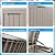 MAIUSCOLI Outdoor Waterproof Resin Storage Deck Box Lockable Outside Bench UV Resistant Bin Patio Porch Furniture Pool Float Garden Tool Cushion (Grey, 90 Gallon)