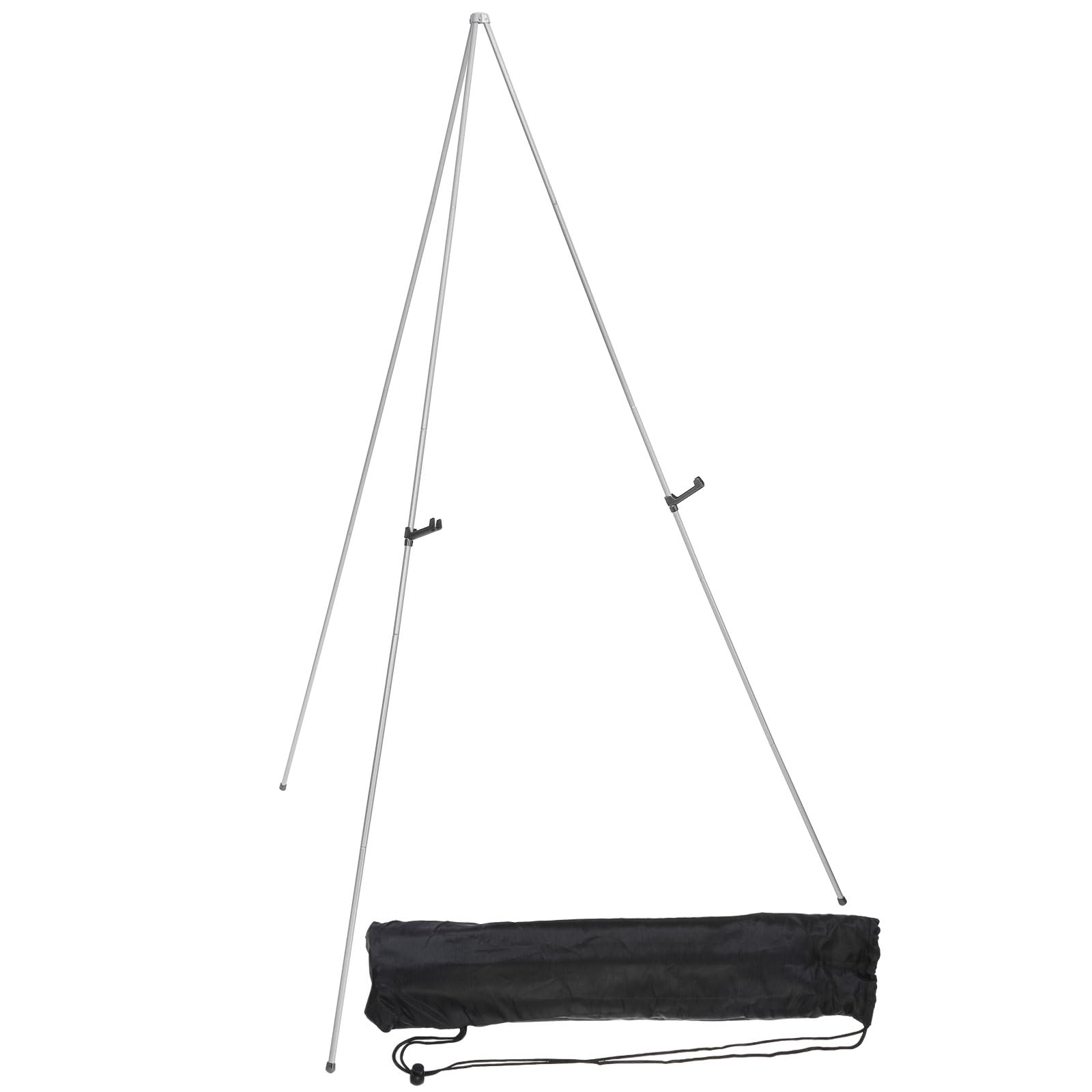 PATIKIL Supporto Cavalletto 63" Pittura Cavalletto Arte Pieghevole Argento