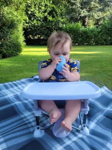 PandaEar 3 Stück Baby Trinkbecher ab 6 Monate | 100% Silikon Trinkbecher Kinder | Baby Trinkflasche Sippy Cup Schnabeltasse Kinderbecher | (Blau/Grün/Tan)