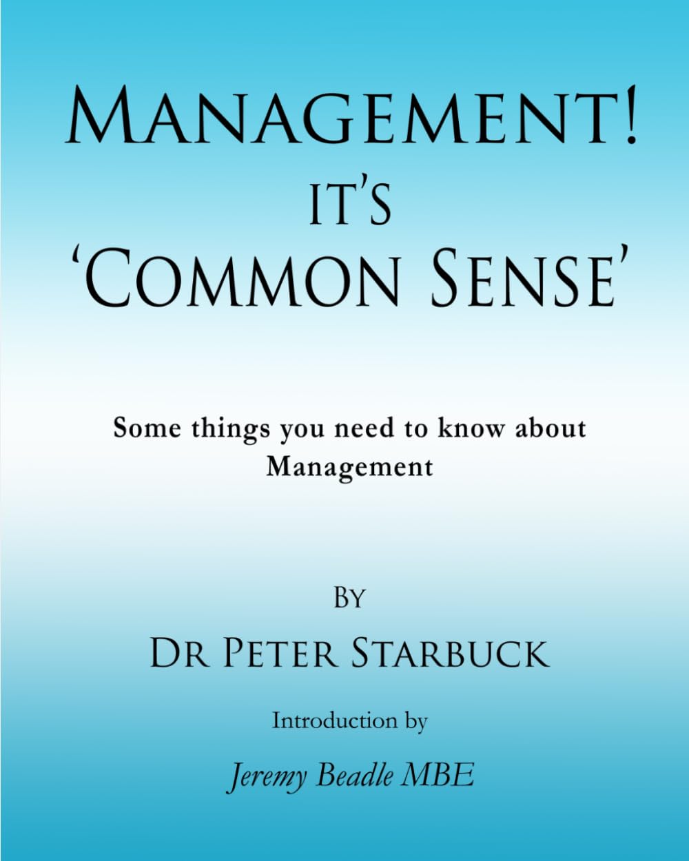 Management its Common Sense