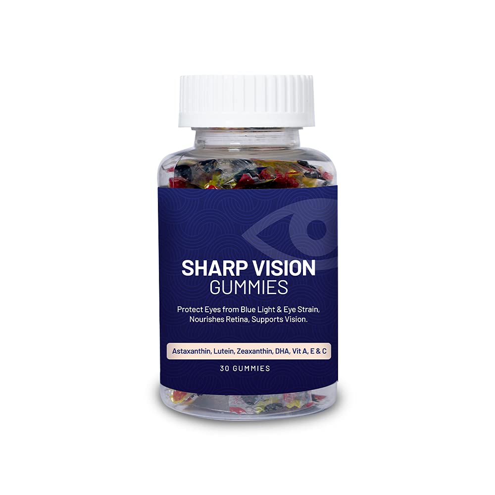 FORMEN Sharp Vision Gummies | Blue Light protection | Eye Nourishment | Complete Eye Health 140 gram Pack Of 1