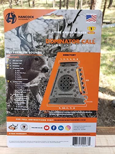 The Dominator Call | All-in-One-Game-Call, Gray, Black, Orange
