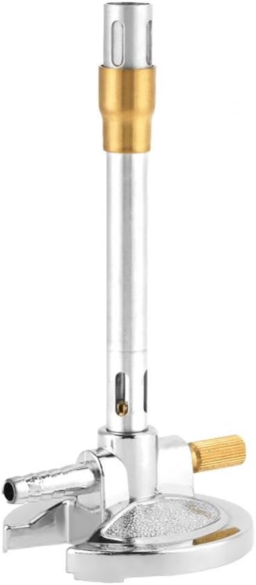 Bunsen Burner Standard, Micro Single Tube Bunsen Burner Gas Light for Liquid Lab Heating Equipment.