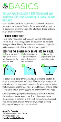 Image of Calm Paws Basics Protective Recovery E-Collar for surgeries for X-Large Dogs