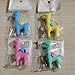 10pc Cute Alpaca Creative Design Eraser Cartoon Can Be Assembled Eraser-Color Mixed Hair