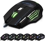 Super Big 5500 DPI Gaming Athletics Wired USB Game Mouse 7 Button with Colorful Breathing Lights Support Windows iOS Mac System