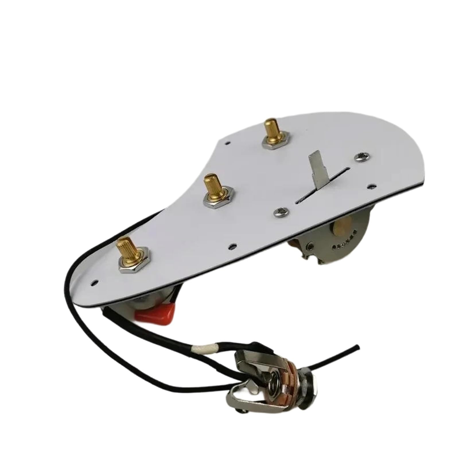 La Haz De Cables 1V2T De La Guitarra De La Sola Bobina De Alnico 5 Equipó De Los Potenciómetros 250K | Arnés de guitarra(White)