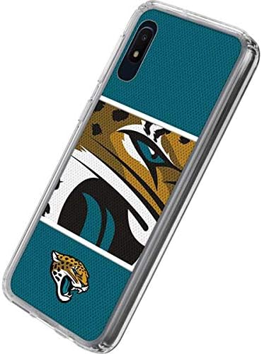 Skinit Clear Phone Case Compatible with Galaxy A10e - Officially Licensed NFL Jacksonville Jaguars Zone Block Design