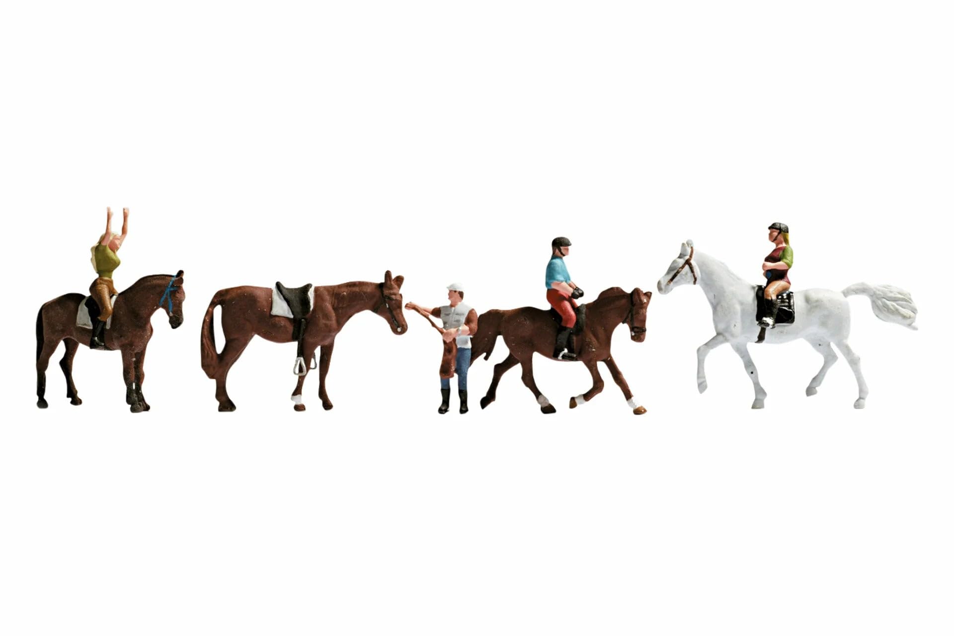 Noch 15630 HO/OO Gauge Horses and Riders (4) Figure Set