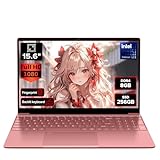 2026 Latest Laptop Computer Notebook,15.6" IPS FHD Display,8GB RAM 256GB SSD,Celeron N5100 Processor,WiFi5,BT5.0,USB3.0,Backlit keyboard,Fingerprint for Business Home Office and Students,Rose Gold