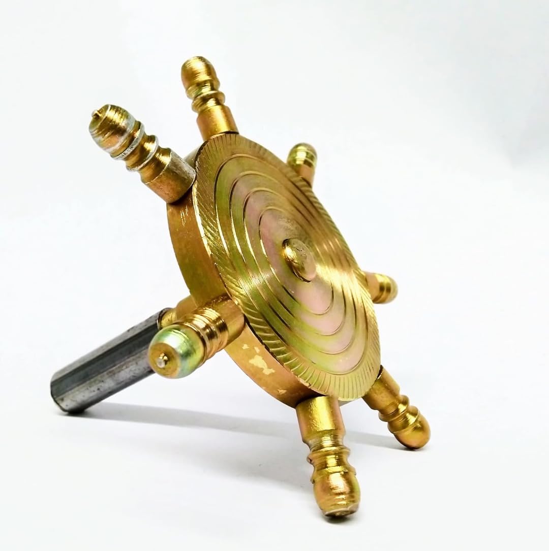 RC KUNDA Big 7 Royal Industries (1 PIC) MS Arli, Hudka, Hudka, Star Handle Single Latch, Door Locker for Main Gate Rc kunda (Gold) Brass PLTATING Coating Polish RG MS Gate Accessories Kuṇḍi-image-27