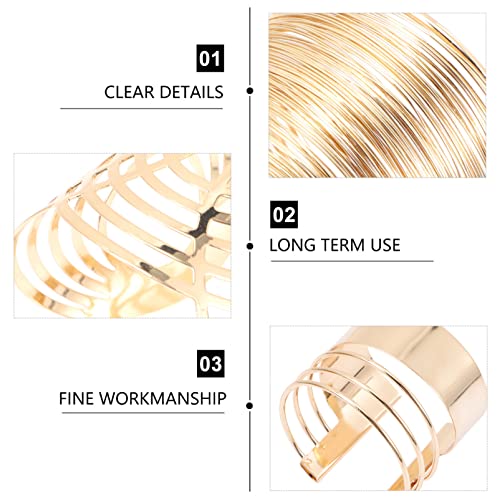 Bracelets ouverts réglables avec structure robuste en lot de 4 pièces