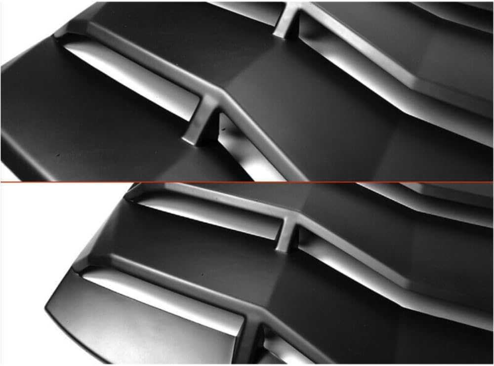 GGDZTMNB for Scion for tC 2011-2016 Matte Black Rear Window Louvers Windshield Sun Vent Cover ABS Plastic