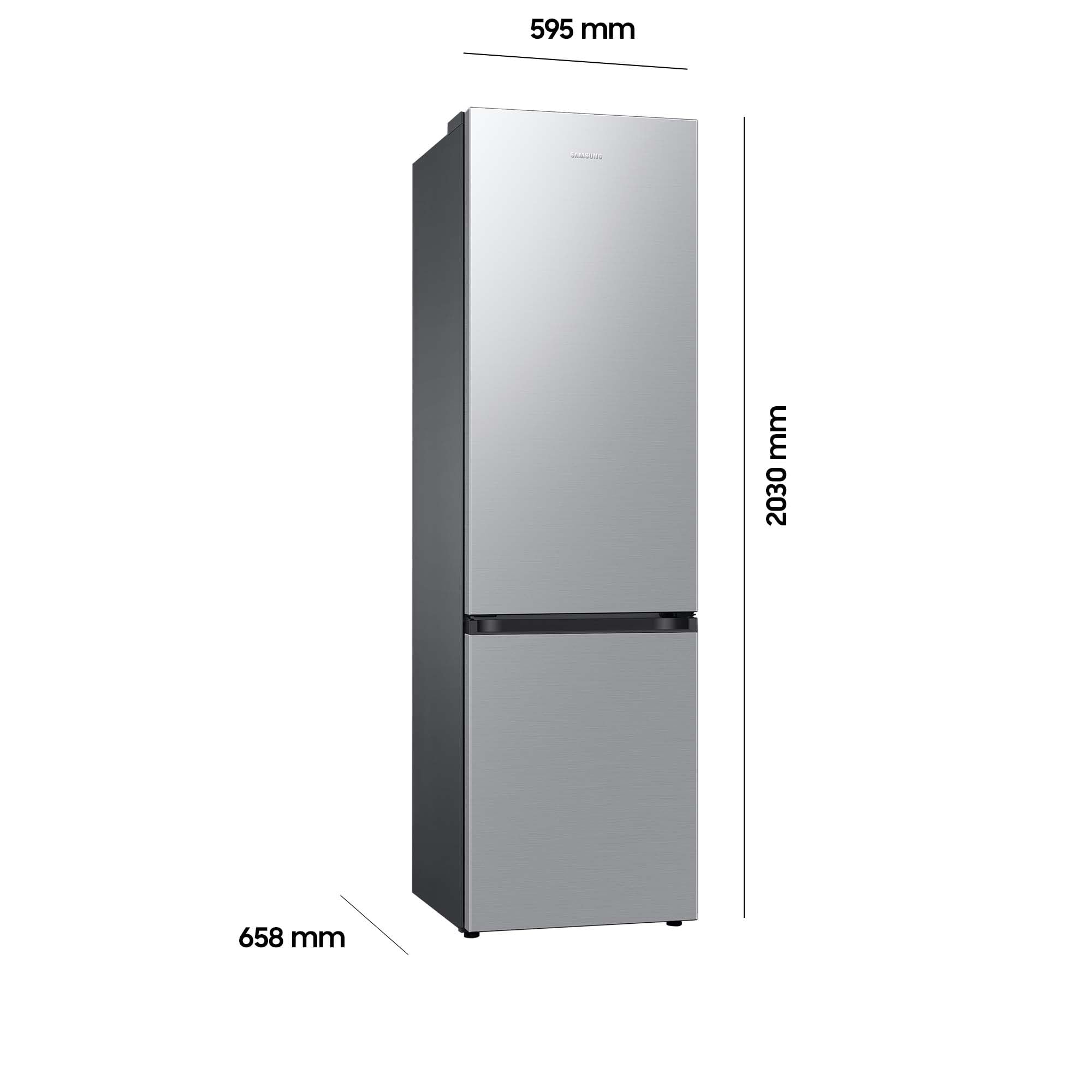 Samsung RB38C600DSA/EF Kühl-Gefrierkombination 203 cm 390 l No Frost+ SpaceMax Edelstahl Look