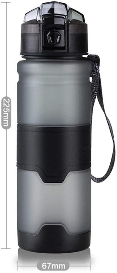 プラスチック製の水和フラスコ旅行水のボトルを実行しているウォーターボトルスポーツサイクリングジム 漏れ防止 (Color : Gre