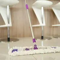 Mop Pó Cabo Retrátil em Aço Inox 55cm Cabo 1,52 Metros Limpeza Pesada 1 Refil