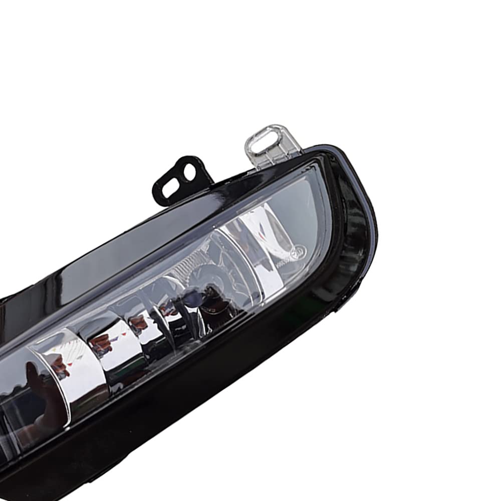 Riloer 2 12 V 24 W faros antiniebla delanteros, alrededor de las luces antiniebla DRL reemplazadas por AUD1 A3 2015-2016, piezas de repuesto para automóviles impermeables a prueba de golpes