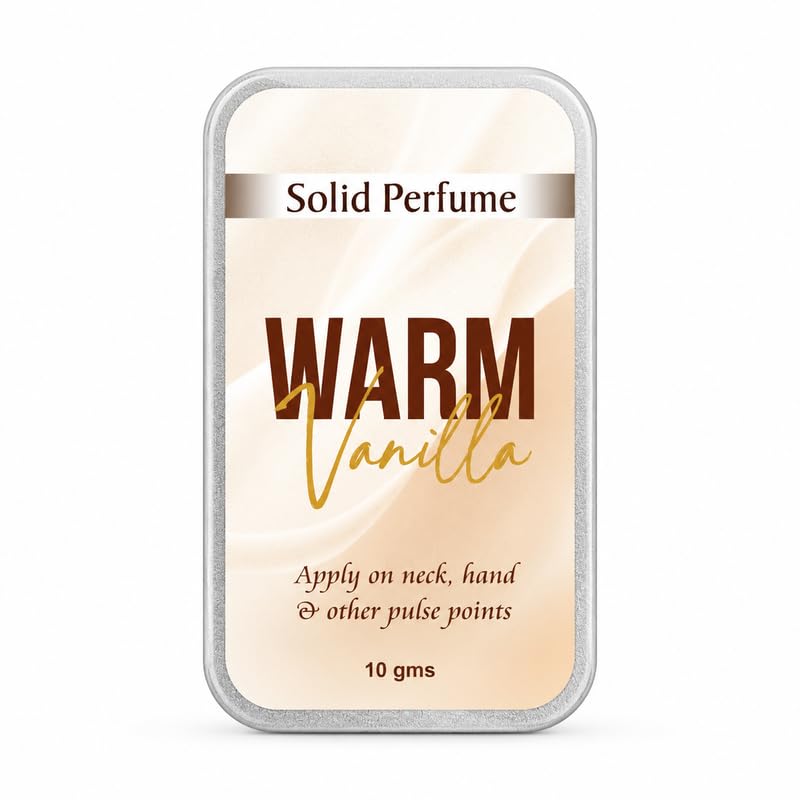 Warm Vanilla Solid Perfume 10g | Long Lasting Vanilla Fragrance Balm | Pocket Perfume for Men & Women | Alcohol-Free Travel-Friendly Solid Perfume for Daily Use-image-47