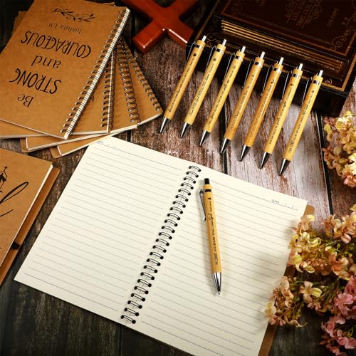 Carnet de prière chrétienne à spirale pour étude de verset de la Bible et notes d'église