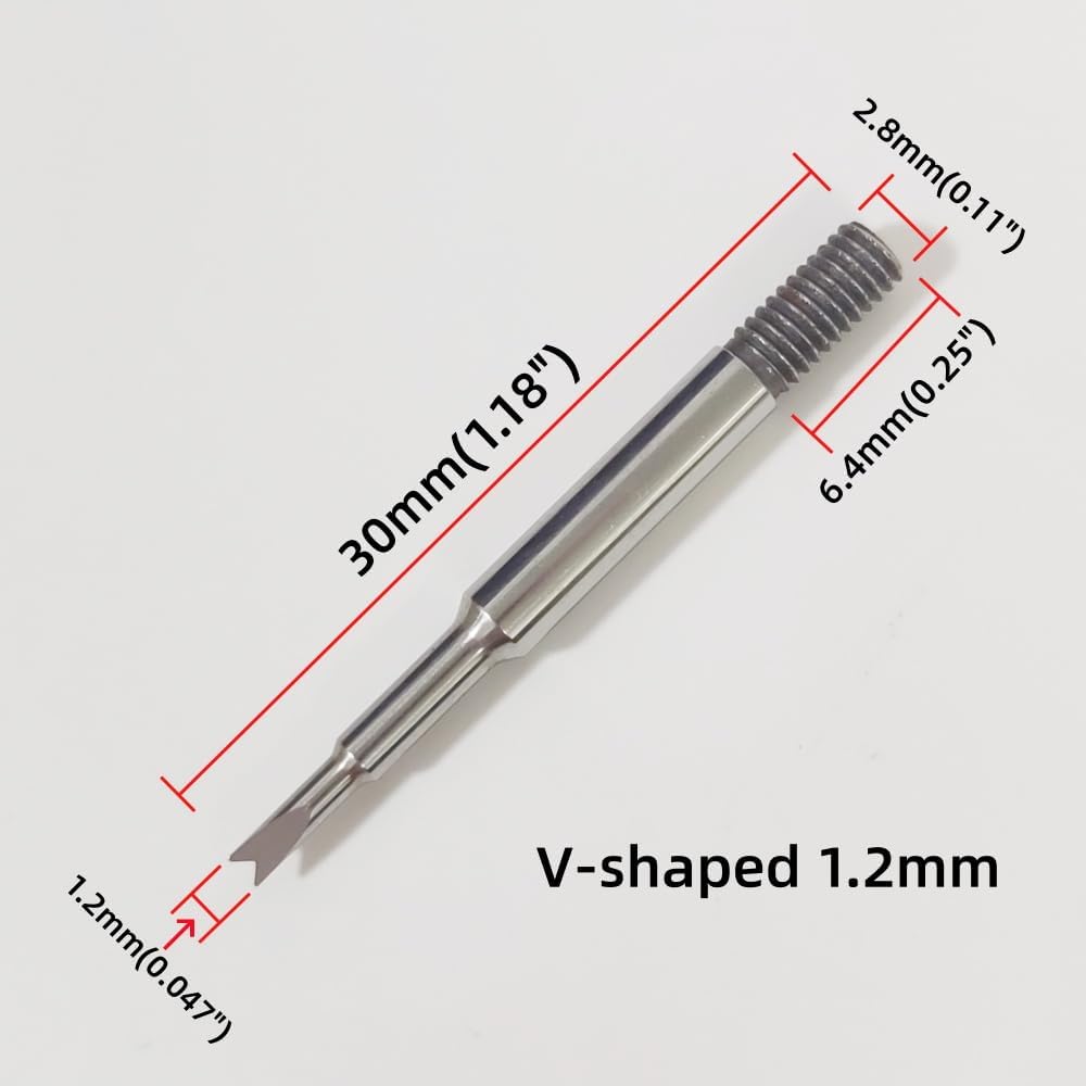Set of 4pcs Stainless Steel Spare Head Replacement with Thread for Watch Bracelet Lug Pin Bar Removal Tool, 0.8mm Pin Tip and 1.0mm 1.2mm 1.4mm Spare Fork for Wristwatch Strap Lug Spring Pin Remover