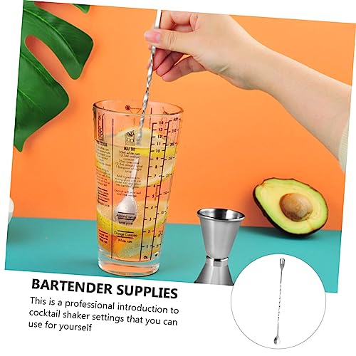 Shakers à cocktail acier inoxydable : kit ustensiles barman colorés - 8