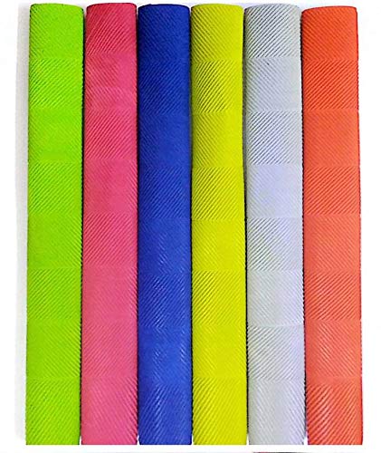 Emm Emm Pack of 6 Pcs Multicolor Dry Feel Replacement Rubber Bat Grips (6) (B07TN8D4SP) Amazon Price History, Amazon Price Tracker