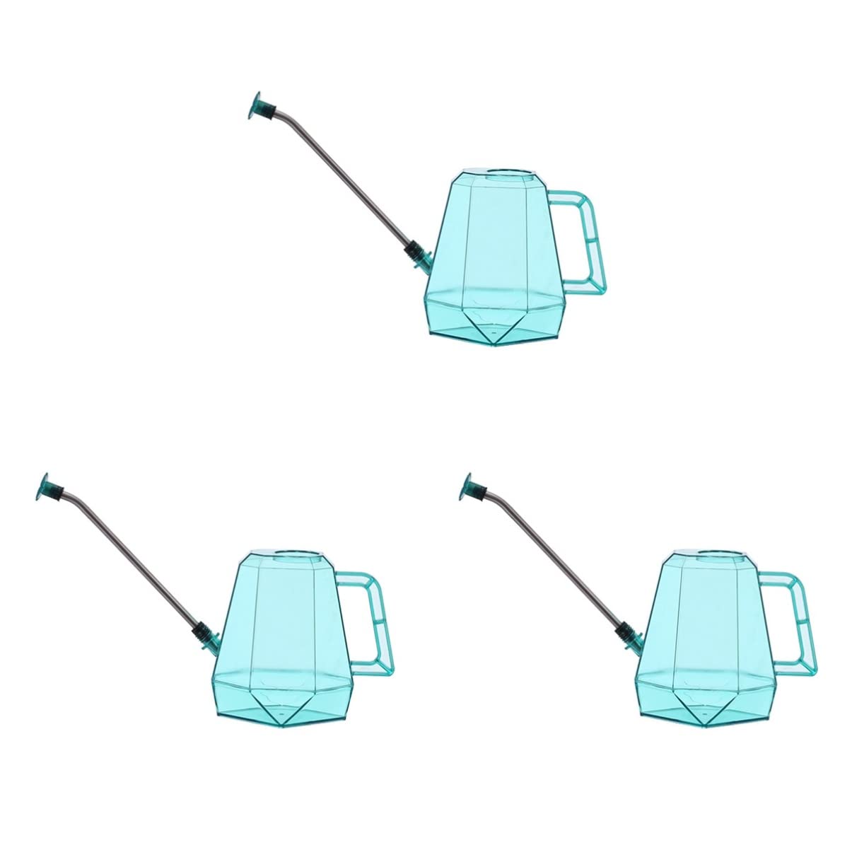Konewka, Konewka do roślin, doniczka do podlewania kwiatów, metalowa konewka, wiadro do podlewania ogrodu ze stali nierdzewnej(Sky-bluex3pcs)
