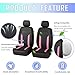 4PCS Cooling Car Seat Covers,Breathable Front Seat Covers with Mesh Construction and Foam Padding,Car Seat Protector to Reduce Back Sweating,Universal Car Interior for Car SUV (Pink)