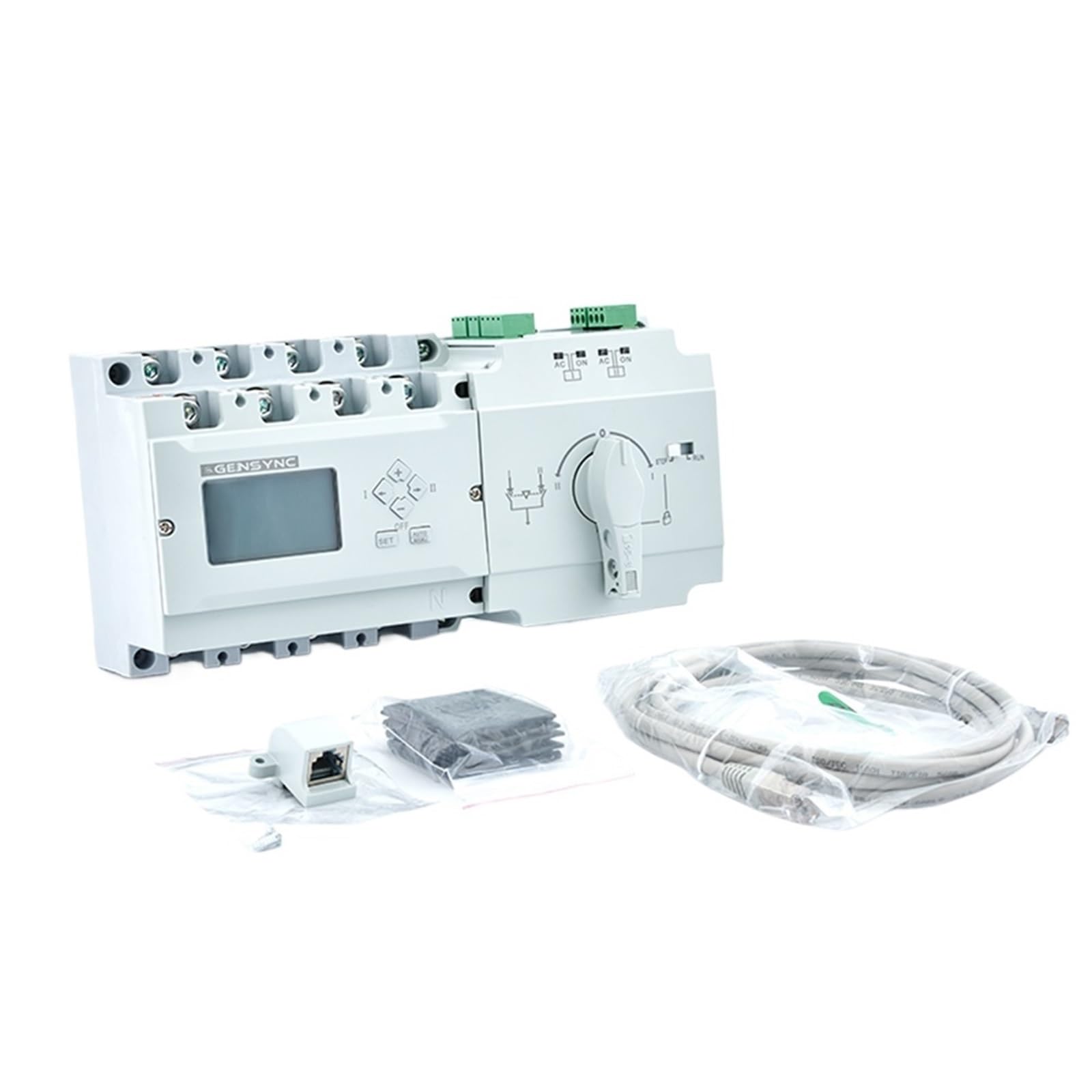 Automatyczny przełącznik transferu ATS Podwójna moc 63A 100A 125A Części generatora Diesla Elektryczny przełącznik sterowania S3-125D/4P RS485(125C i akcesoria)