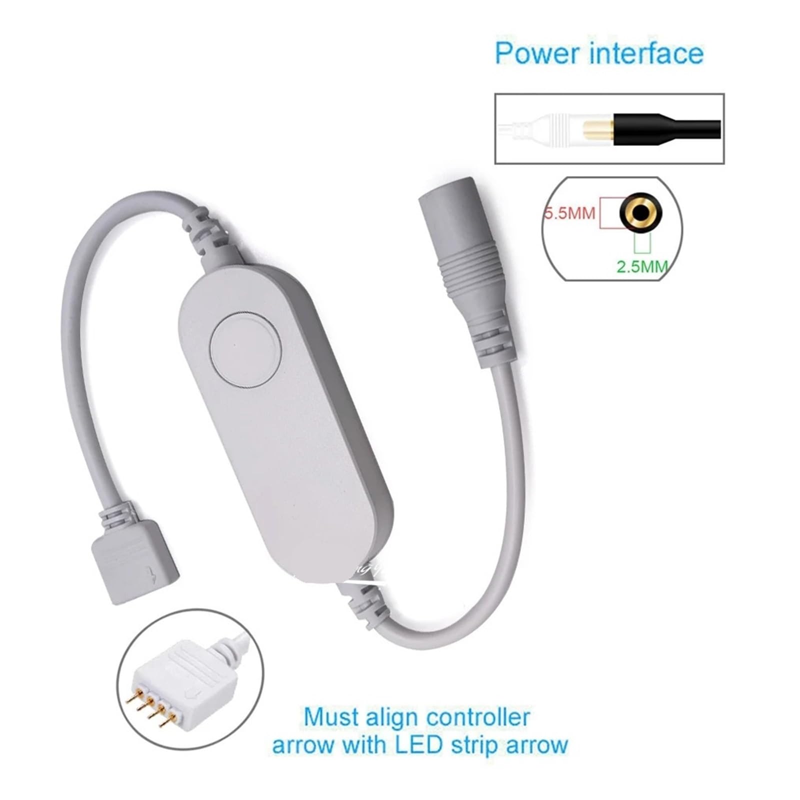 Tuya WiFi Smart Life aplikacja DC12 V-24 V CCT RGB RGBW listwa świetlna LED, bezprzewodowy pilot zdalnego sterowania, Smart Home, używana z Alexa/Google (kontroler RGBWCCT)