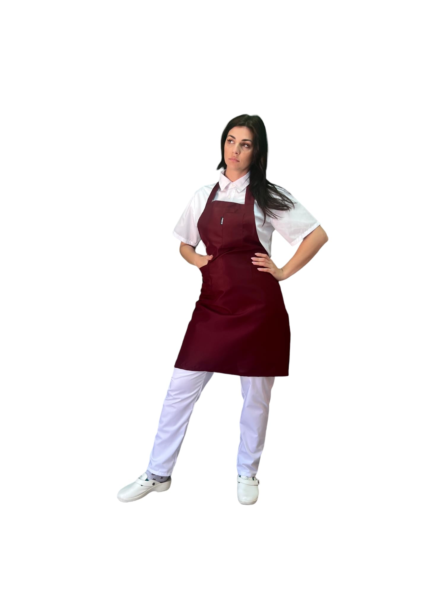 Grembiule da Cucina 10pz Ricamo Gratuito Vari Colori per Bar Ristorazione Albergo Barista Cameriere Divisa da Lavoro Uomo Donna Made in Italy
