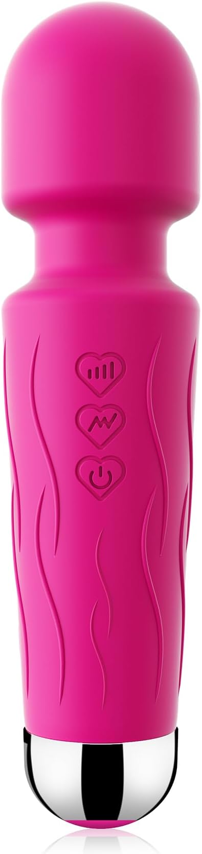 Mini Massager Tools,Gifts for Women Small Cordless Handheld Massager with 10 Vibration Modes, Personal Handheld Massager for Neck Shoulder Back Body（Claret）