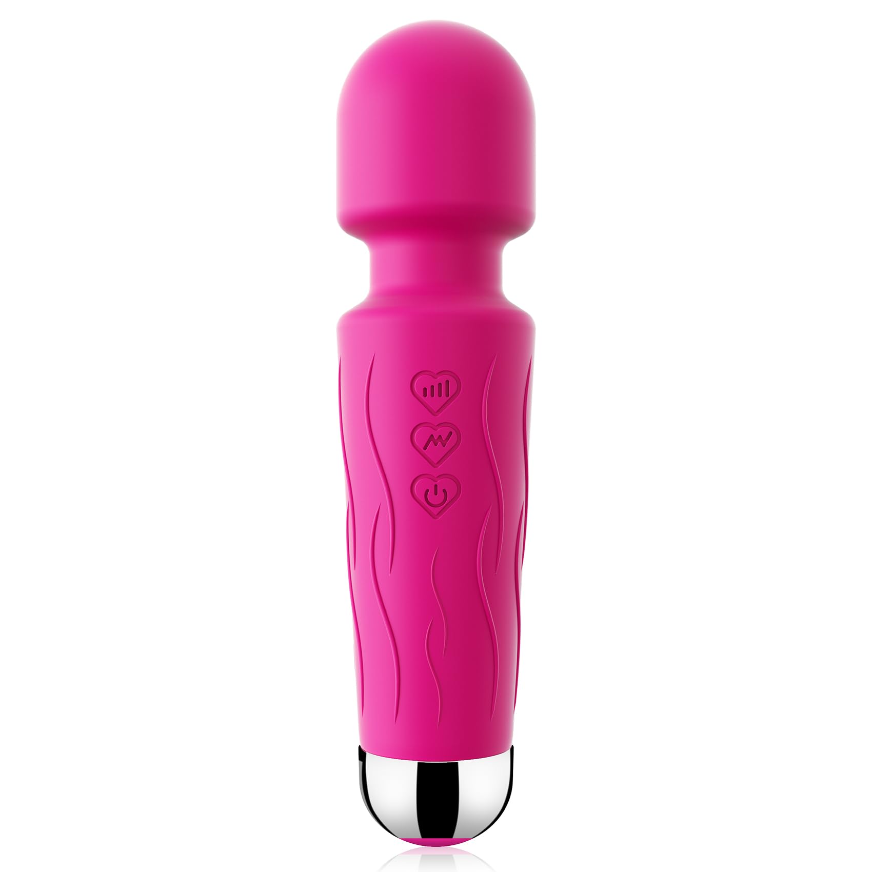 Mini Massager Tools,Gifts for Women Small Cordless Handheld Massager with 10 Vibration Modes, Personal Handheld Massager for Neck Shoulder Back Body（Claret）