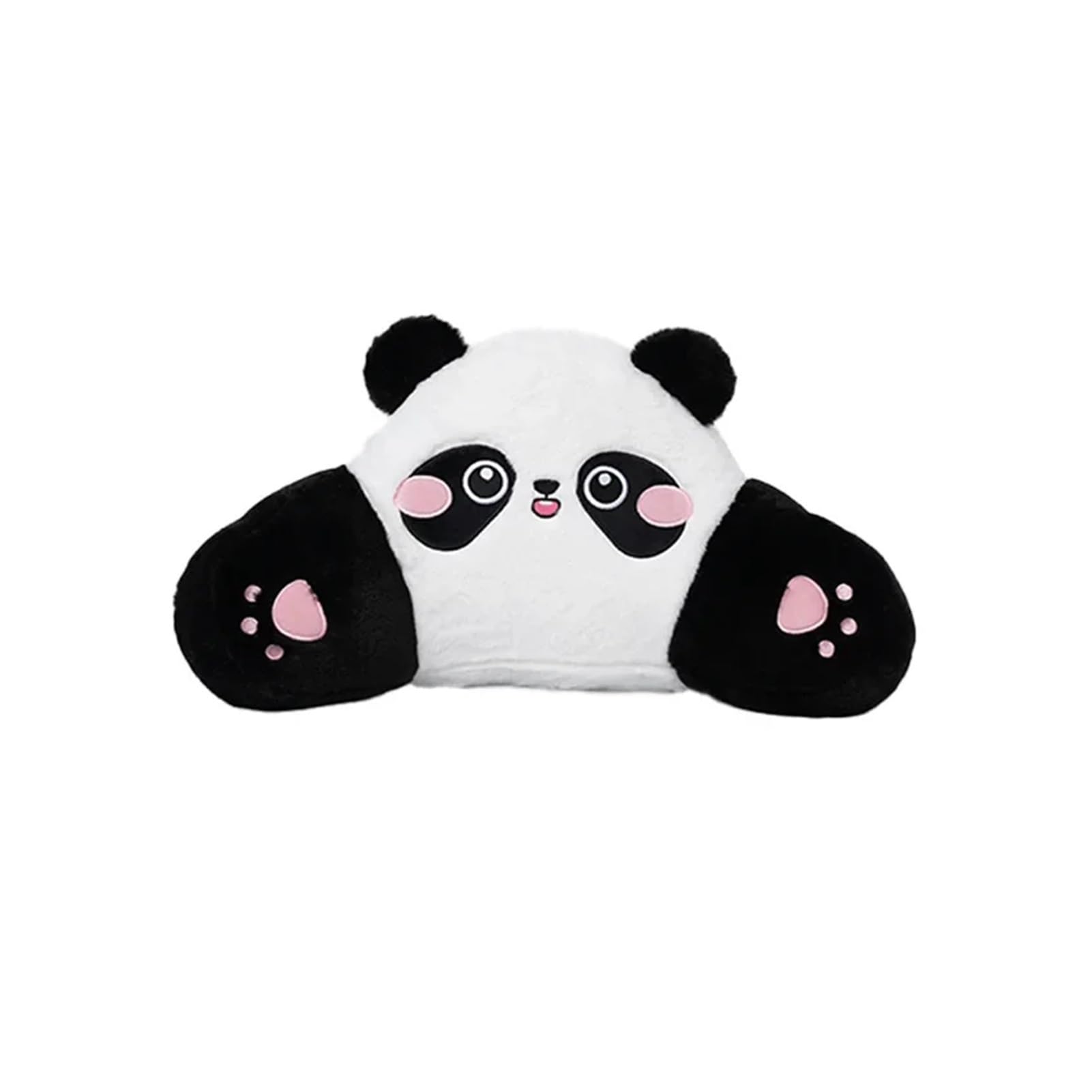 Hviyroi car seat cushion Car Headrest Neck Protection Pillow Cute Plush Panda Backrest Lumbar Support(Waist Pillow-40x35cm)