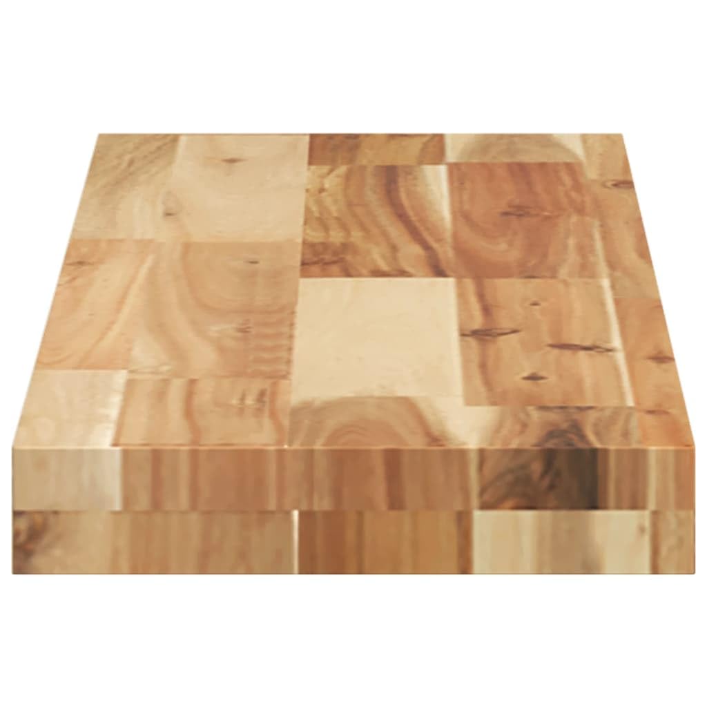 vidaXL Piano per Tavolo 80x20x4cm Rettangolare Legno Massello Acacia, piano tavolo di ricambio, piano tavolo rettangolare, piano tavolino da salotto