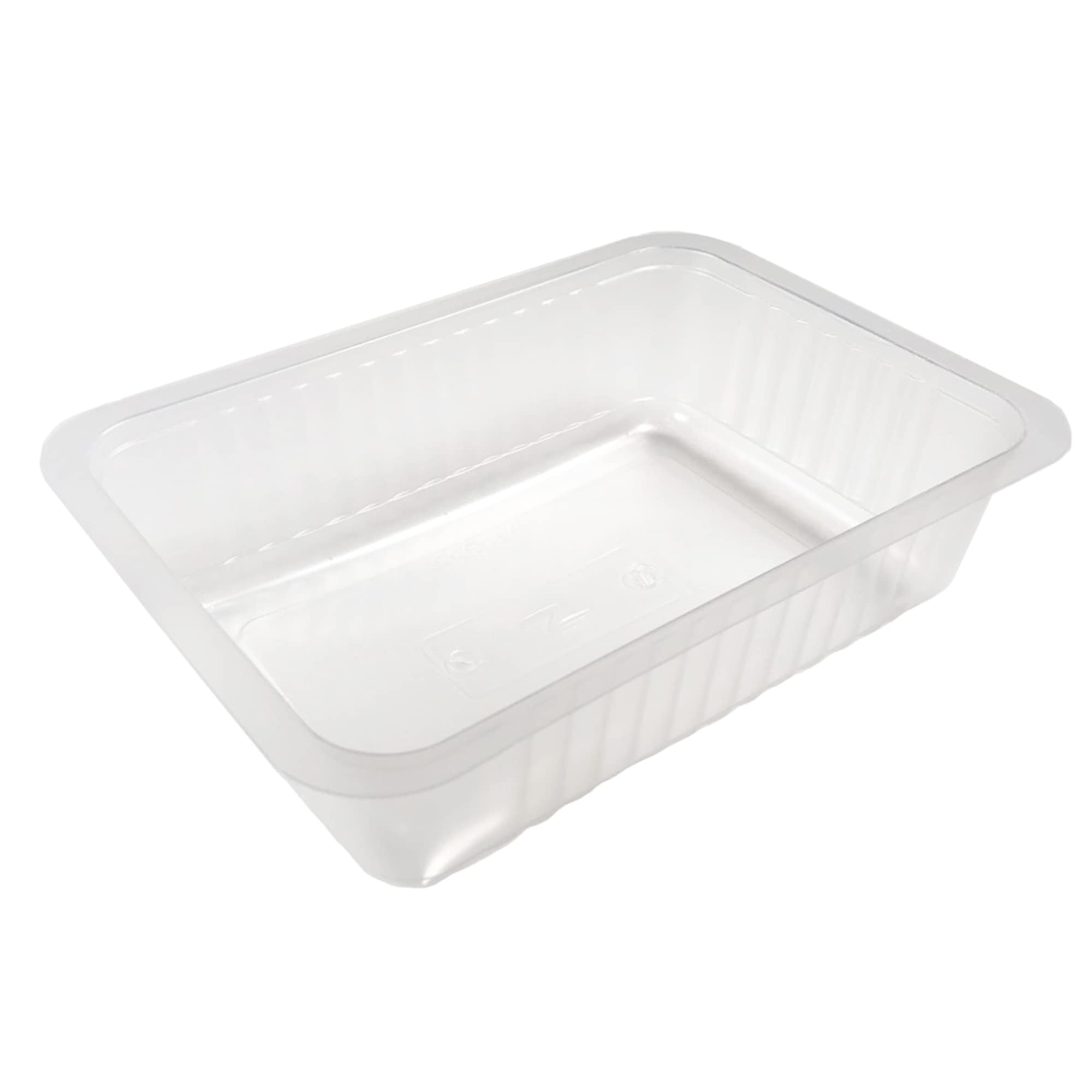 Pack de 100 Bandejas Alimentarias Aptas Para Termosellar con Film | Ideales para Comida Preparada | Capacidad 1000 ml y Medidas 173x120x50 mm